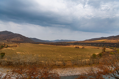 内蒙古呼伦贝尔阿尔山的秋季自然风光