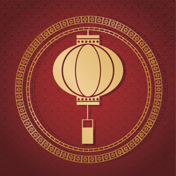 2017中国新年传统灯笼金