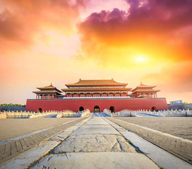 中国北京紫禁城的古代皇家宫殿