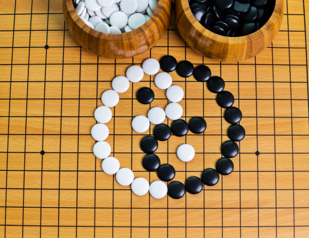 围棋棋盘上的阴阳符号