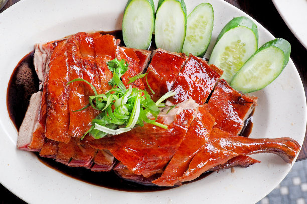美食烤鸭图片