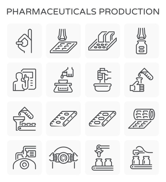 药品生产的图标
