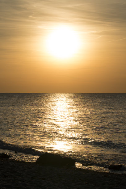 波罗的海旁的日落
