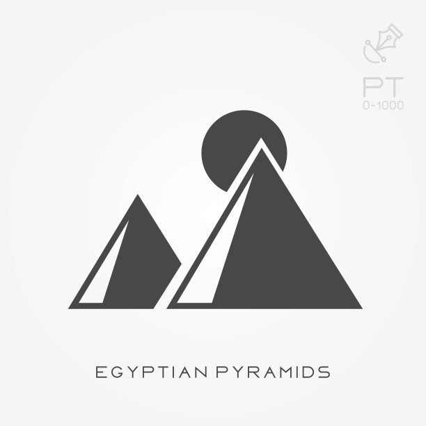 埃及金字塔的轮廓