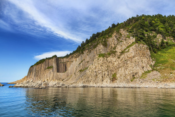 岩石海岸线