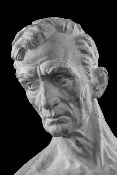 白色石膏半身像,大师的雕塑肖像