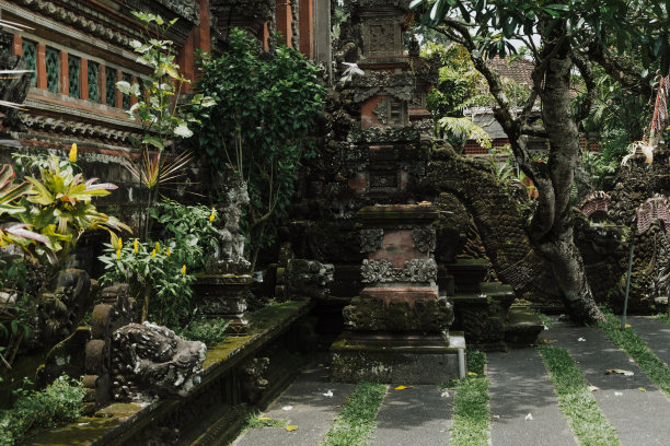 Pura Taman Saraswati，乌布水宫。印尼巴厘岛的寺庙