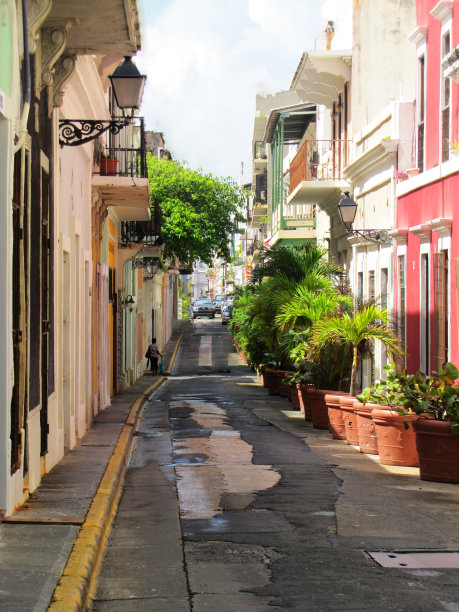 波多黎各圣胡安的多彩街道