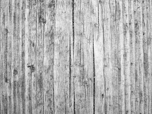 特写黑白垃圾老木板墙壁纹理