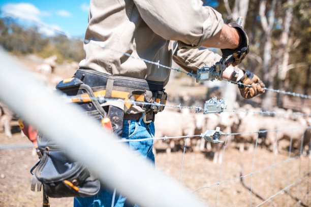 牧羊人修理栅栏