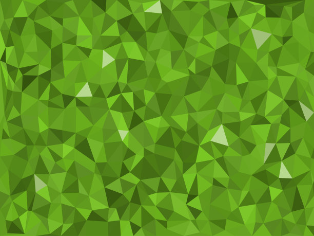丛林-绿色三角形图案-三角形马赛克