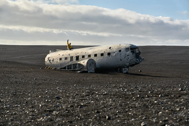 冰岛的飞机残骸