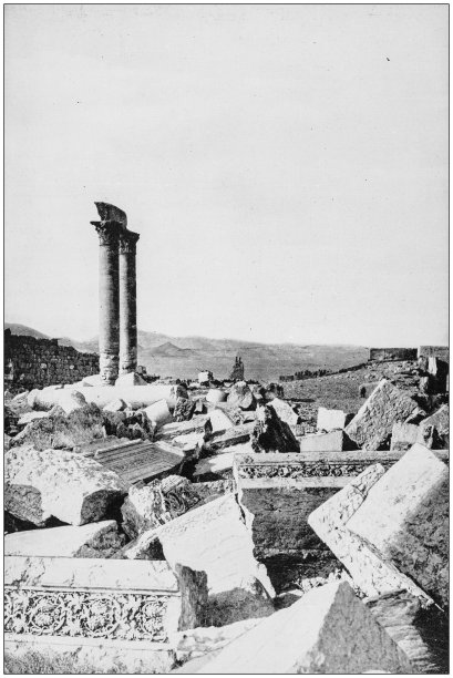 世界著名景点的古老照片:巴尔米拉，叙利亚
