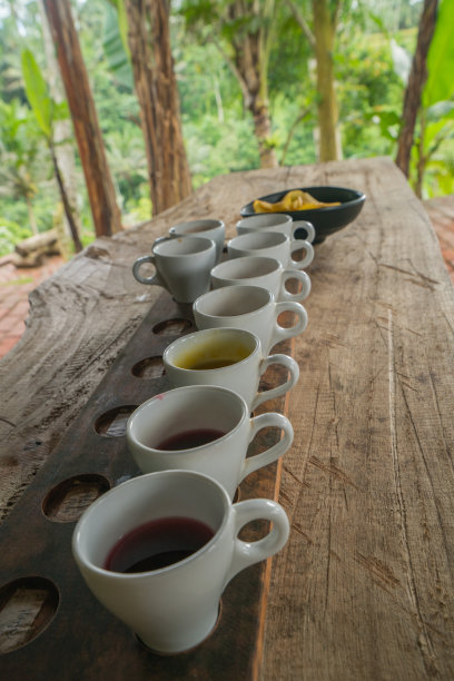 在巴厘岛品尝不同的茶和咖啡