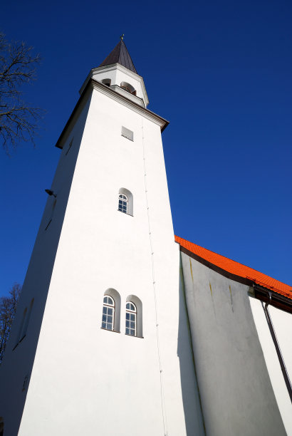 拉脱维亚锡古尔达古老的卢瑟坦教堂