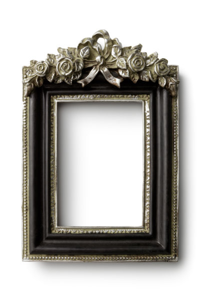 画框:白色背景上的路易十六画框