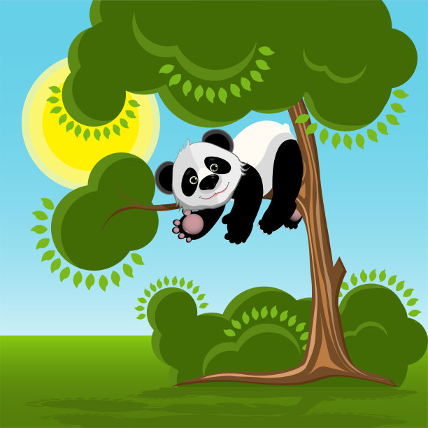 树上的熊猫插图