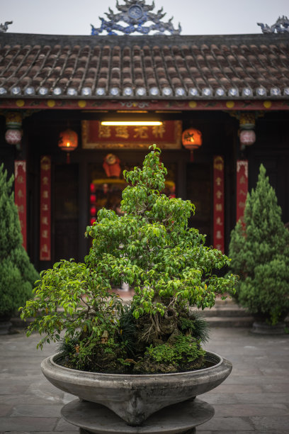 中国传统寺庙。