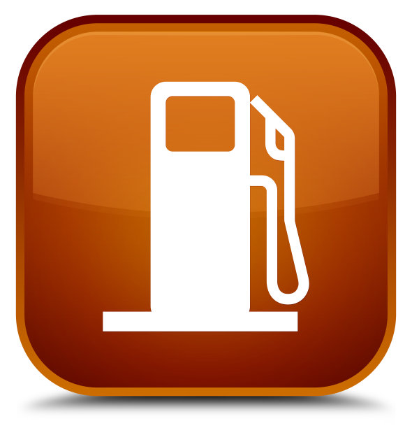 燃油分配器图标特殊棕色方形按钮