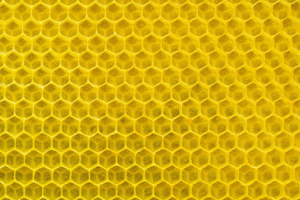 背景纹理和图案的一部分蜂蜡蜂窝状。养蜂。