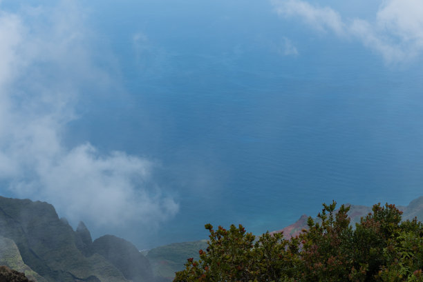 夏威夷考艾岛美丽的卡拉劳瞭望台