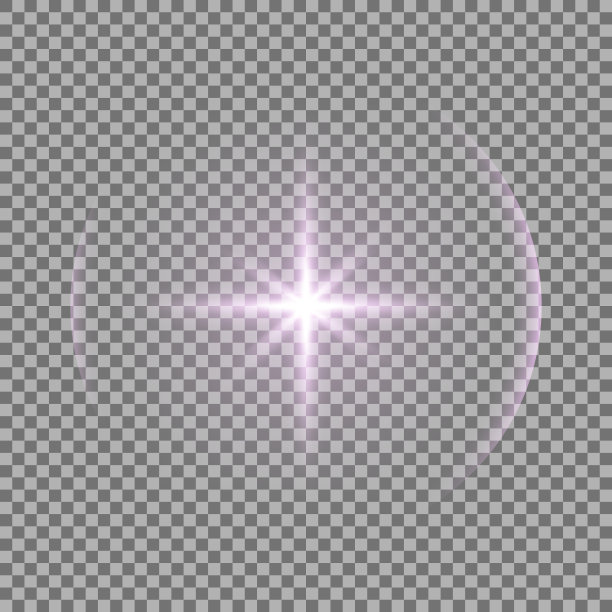 耀眼的紫色星星