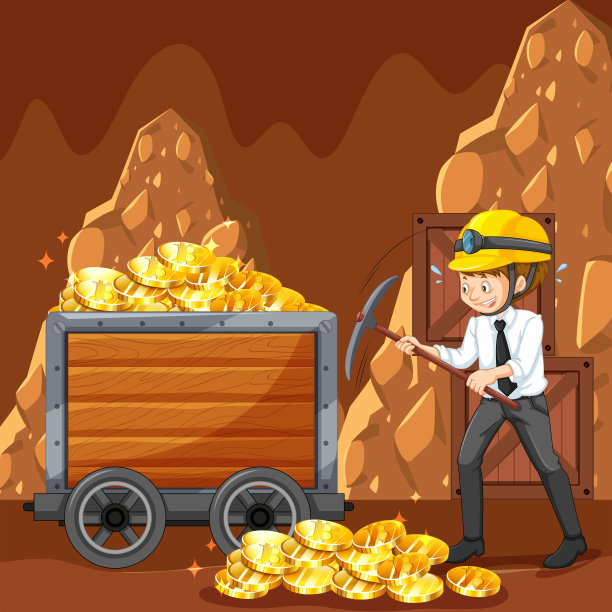 卡通煤矿工人插画-卡通煤矿工人插画设计图片素材-觅知网