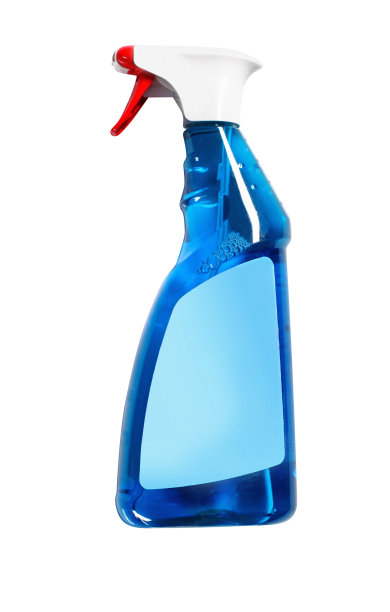 蓝色的喷雾瓶