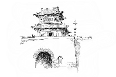 钢笔画