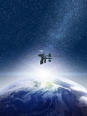 从在宇宙飞船的角度拍摄