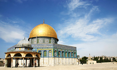 耶路撒冷圆顶的一个阳光明媚的日子