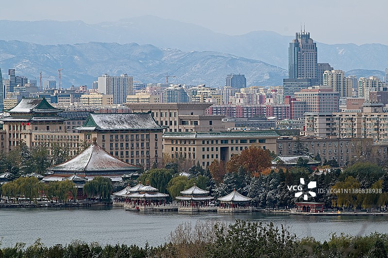 北海公园鸟瞰图