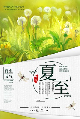 夏至二十四节气之一海报