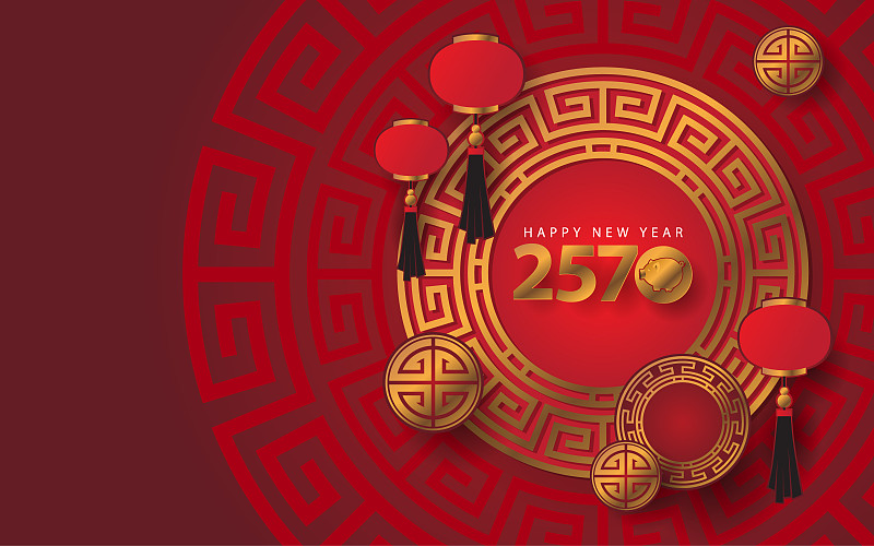 新年前夕,2019,春节,新年,事件,贺卡,灯笼,圣诞装饰物,中国灯笼,华贵