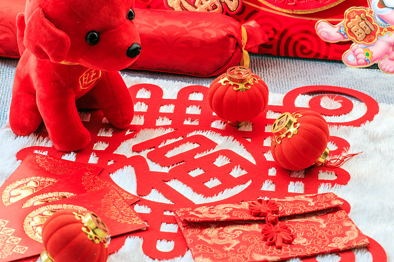 春节,新年,红色,灯笼,符号,中国灯笼,运气,新年前夕,红包,十二生肖