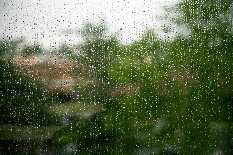 窗户,办公室,雨滴,无人,暴风雨,雨,环境,图像,水平画幅,美国