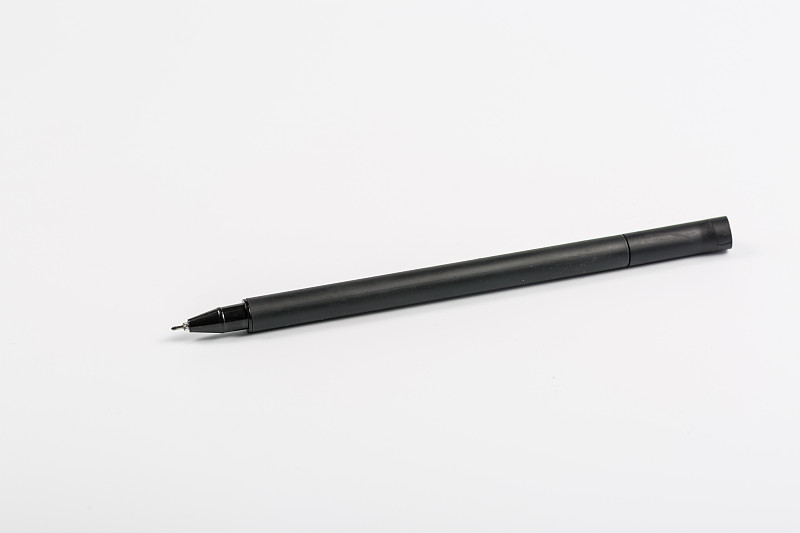 水笔,黑色,白色背景,毡尖笔,金属,背景分离,一个物体,圆珠笔,铅笔,图像