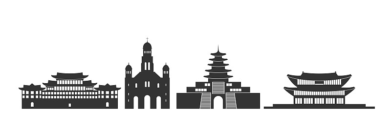 组物体,红色,黑色