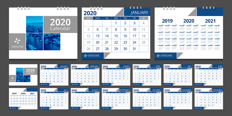 2020,模板,式样,日历,星期,星期日,开端,十月,数字12,月
