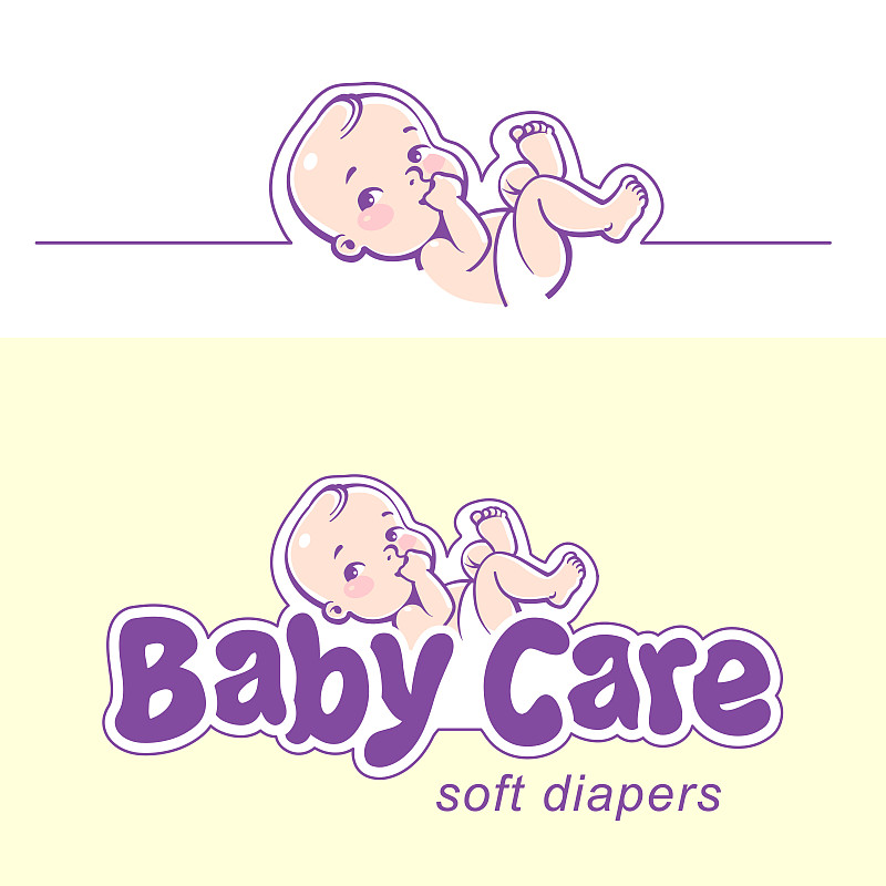 模板,尿布,品牌名称,婴儿,背景分离,月,裤子,女婴,小的