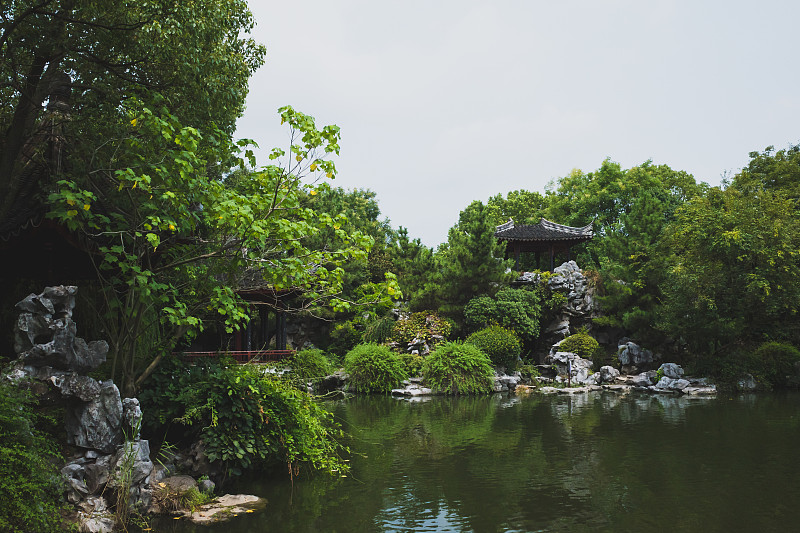 传统,江苏省,同里,东方石景花园,中式庭院,池塘,著名景点,东亚,湖,园林