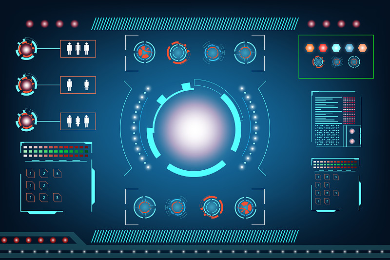 技术,概念,矢量,绘画插图,未来,电子人,抽象,数码图形,创新,联系
