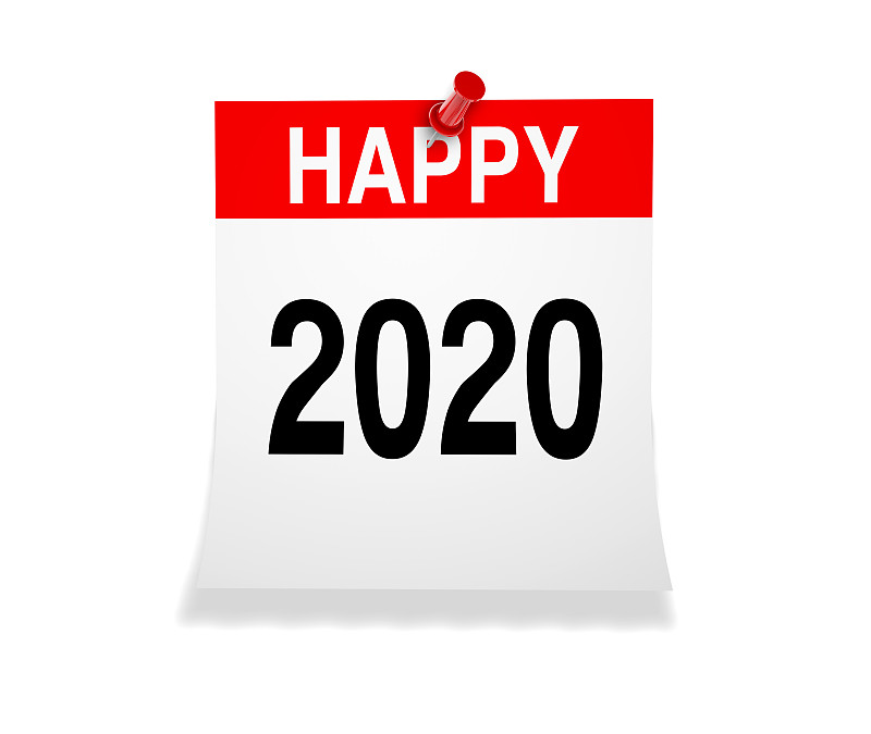 2020,新年前夕,日历,请柬,卷着的,事件,贺卡,计算机,背景分离,月