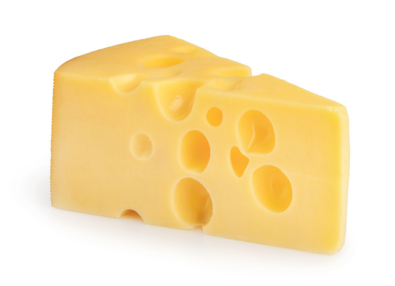奶酪,切片食物,分离着色,切达干酪,块状,洞,背景分离,奶制品,水平画幅,开胃品