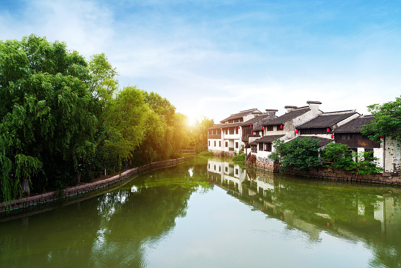 乌镇,风景,传统,著名景点,西塘古镇,河流,运河,户外,建筑,无锡