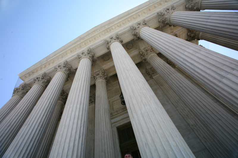 柱子,美国最高法院,高大的,雕像,美国最高法院大楼,户外,古典希腊,建筑外部,美国