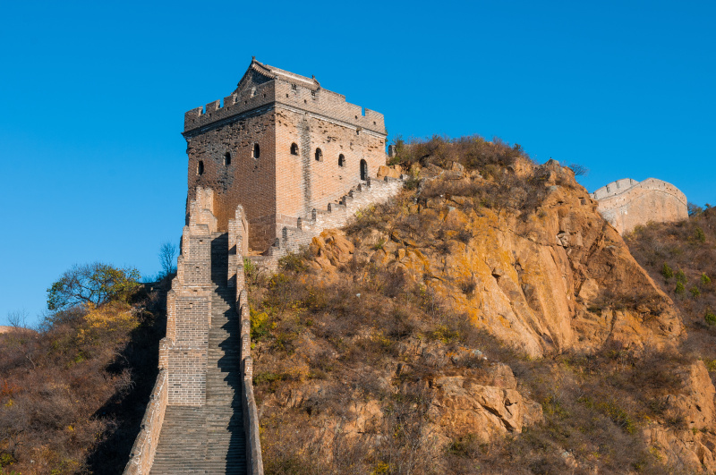 金山岭长城,塔,天空,档案,古老的,夏天,著名景点,边界,世界遗产,旅游目的地