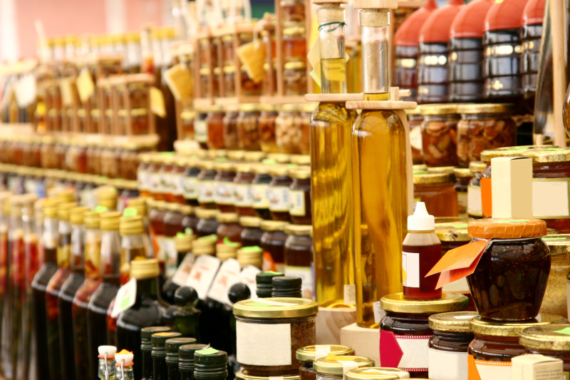 食用油,蜂蜜,果酱,超级市场,商店,食品杂货,市场,农产品市场,瓶子,贩卖