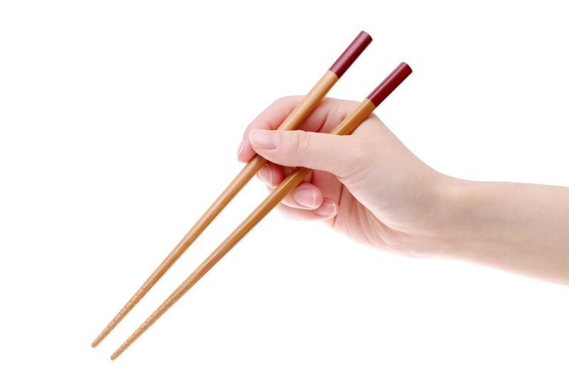 筷子,木制,手牵手,一个物体,两个物体,背景分离,木材,餐具,一对,拿着