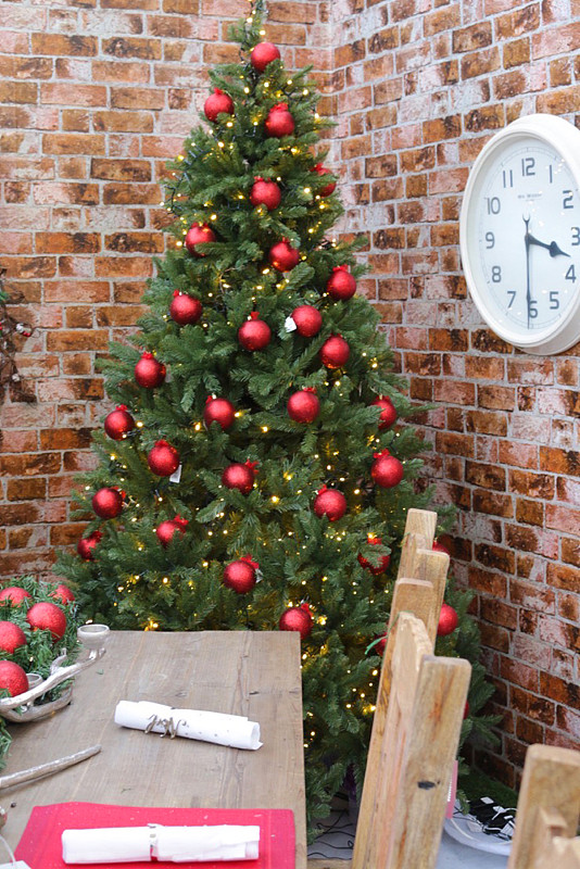 灯笼,椅子,针叶,木制,圣诞树,圣诞爆竹,圣诞小彩灯,红色,餐垫,餐桌